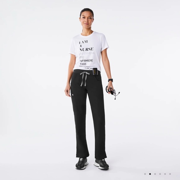 Figs White Graphic Short Sleeve Tee - Picture 2 of 5